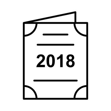 davet düz stil ikonu, vektör çizim 