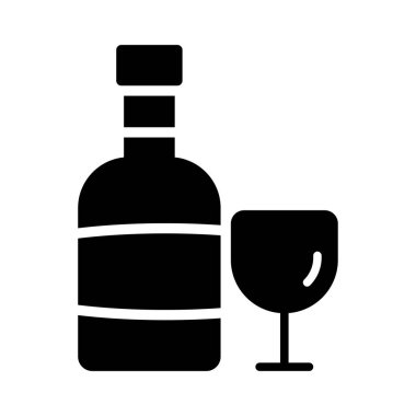 şarap içecek alkol vektör çizim 