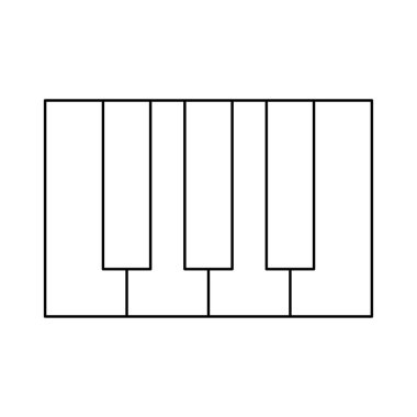 Piyano Fayans araç vektör çizim 