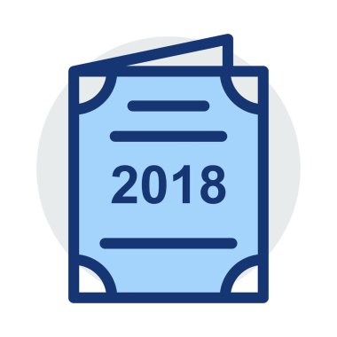 davet düz stil ikonu, vektör çizim 