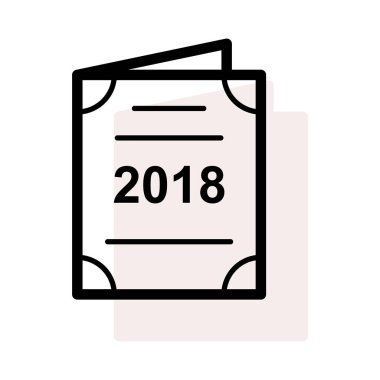 davet düz stil ikonu, vektör çizim 