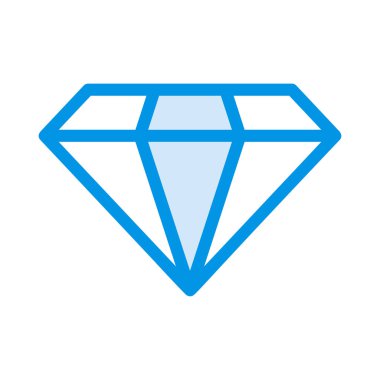 elmas düz stil ikonu, vektör çizim 