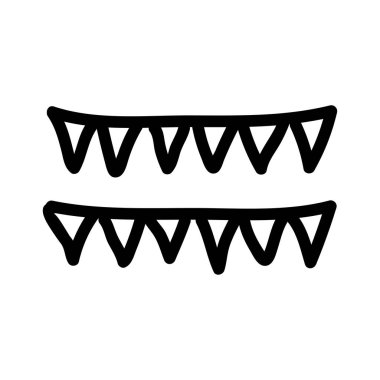 Karnaval kiraz kuşu süslemeleri düz stil ikonu, vektör çizim  