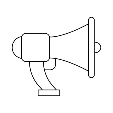 hoparlör megafon yüksek sesle vektör çizim 