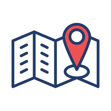 konumu Gps vektör çizim Haritası 