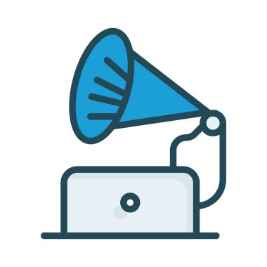 Trompet enstrüman müzik vektör çizim 