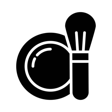 ayna fırça makyaj vektör çizim 