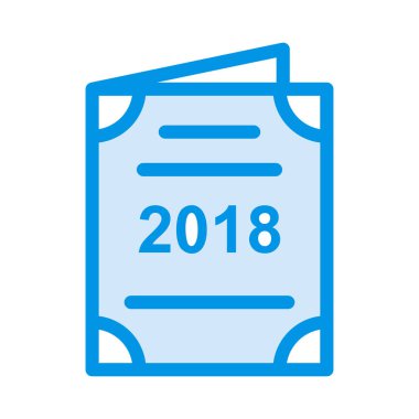 davet düz stil ikonu, vektör çizim 