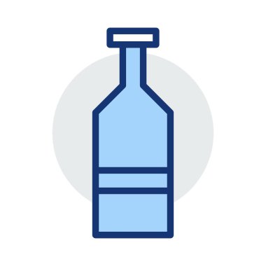 şişe şarap alkol vektör çizim 