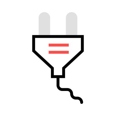 Adaptör Elektrik eklenti vektör çizim 