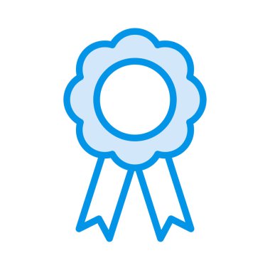 madalya düz stil ikonu, vektör çizim 