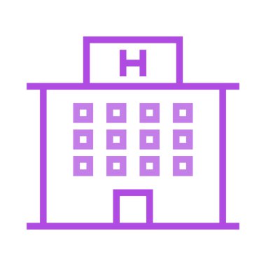 Otel vektör çizim apartman binası 