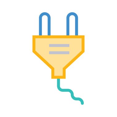 Adaptör Elektrik eklenti vektör çizim 