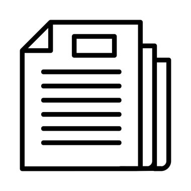 belge dosyaları sayfası vektör çizim 