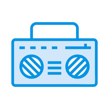 teyp radyo kaset vektör çizim 