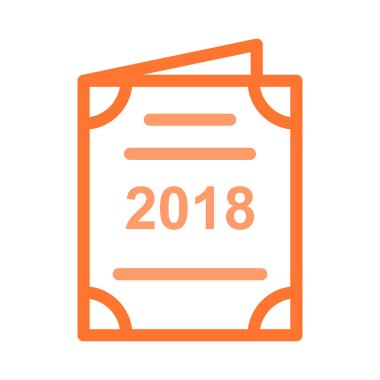 davet düz stil ikonu, vektör çizim 