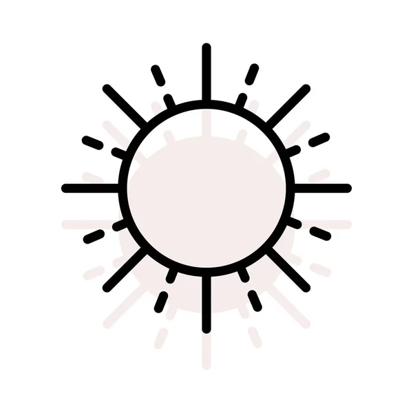 Сонячна Погода Сяє Векторна Ілюстрація — стоковий вектор