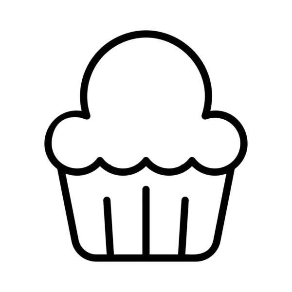 Cupcake Muffin Pie Vektor Illustration — Stockvektor