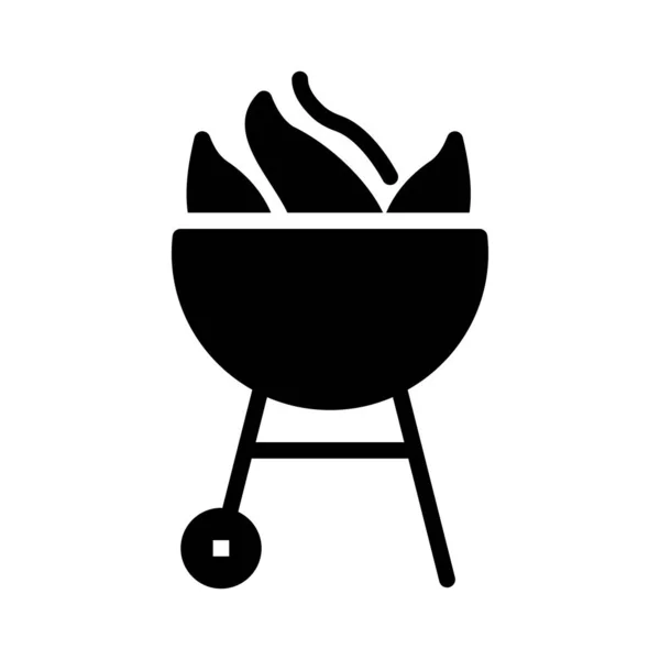 Grillad Barbecue Matlagning Vektorillustration — Stock vektor