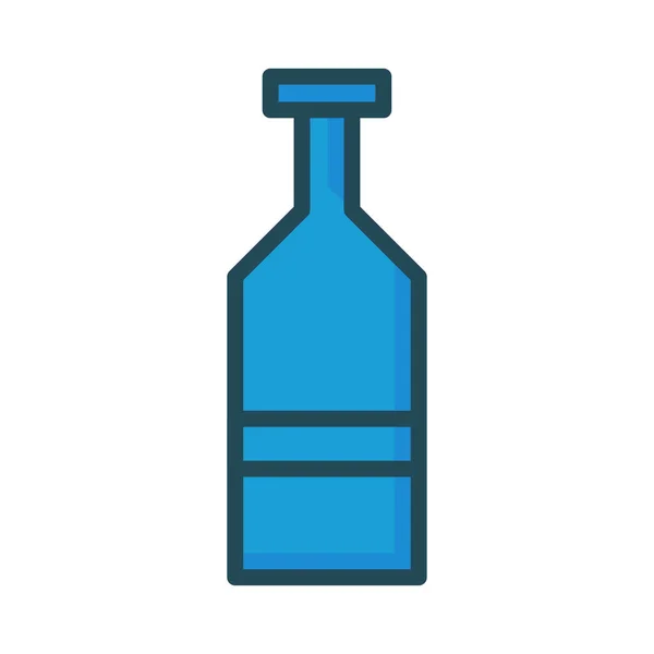 Bottiglia Vino Alcol Vettore Illustrazione — Vettoriale Stock
