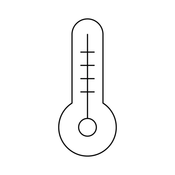 Termómetro Temperatura Clima Vector Ilustración — Archivo Imágenes Vectoriales