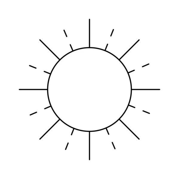 Soleil Temps Briller Illustration Vectorielle — Image vectorielle