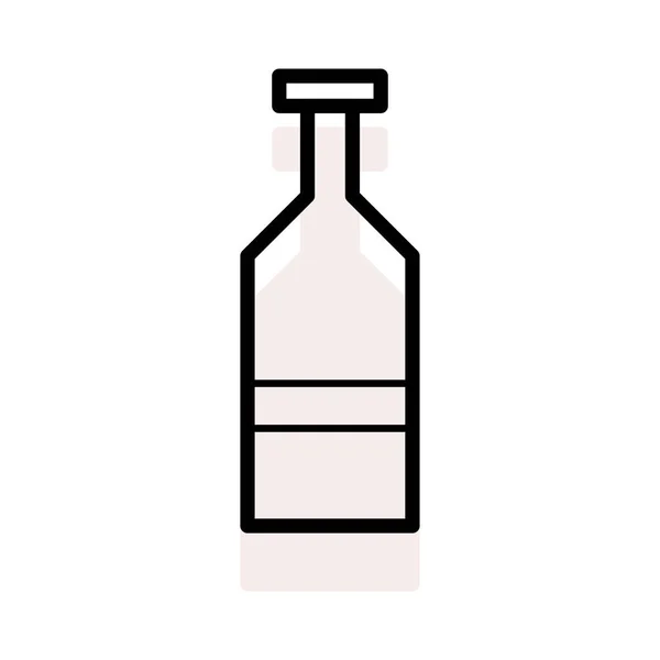 Bouteille Vin Alcool Vecteur Illustration — Image vectorielle