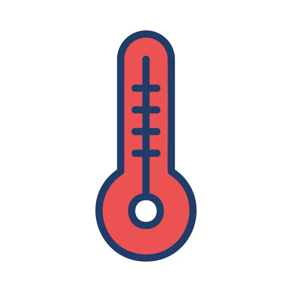 Ilustracja Wektorowa Klimatu Temperatura Termometr — Wektor stockowy