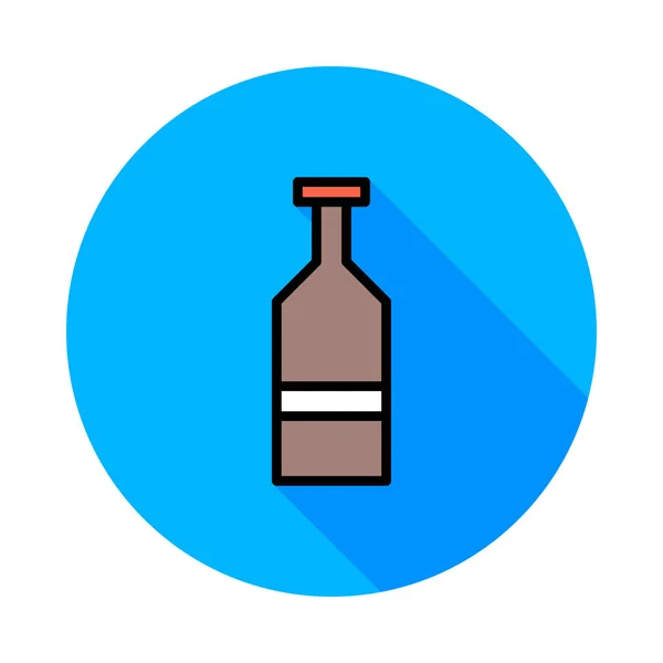 Botella Vino Alcohol Vector Ilustración — Archivo Imágenes Vectoriales