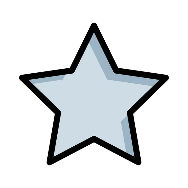 新年星飾りフラット スタイル アイコン ベクトル イラスト — ストックベクタ