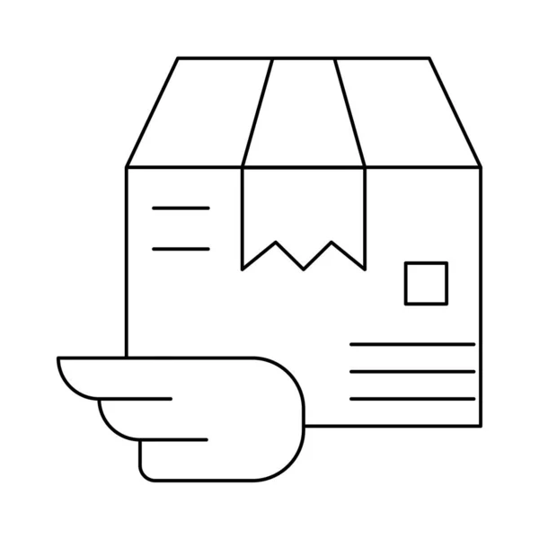 Illustration Vectorielle Paquet Boîte Colis — Image vectorielle