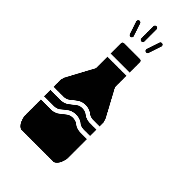 Champagne Fête Célébration Vectoriel Illustration — Image vectorielle