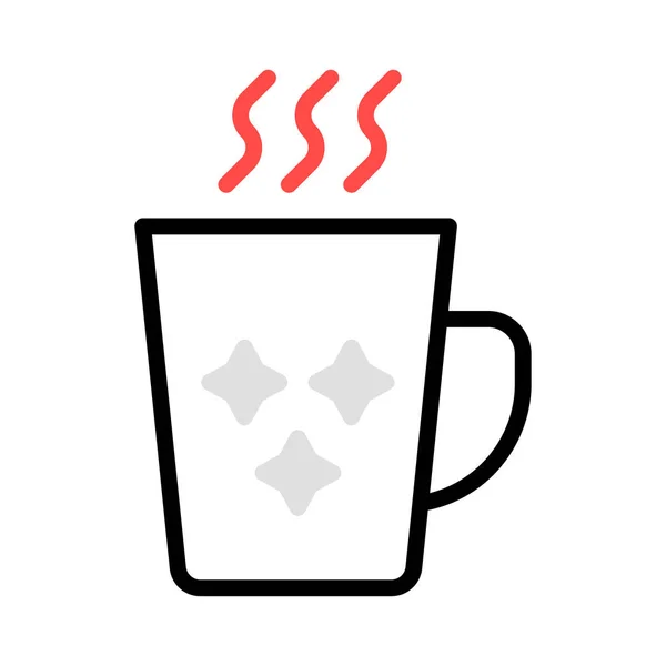 Kawa Herbata Hot Wektor Ilustracja — Wektor stockowy