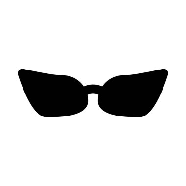 Yeni yıl karnaval maskesi düz stil ikonu, vektör çizim 