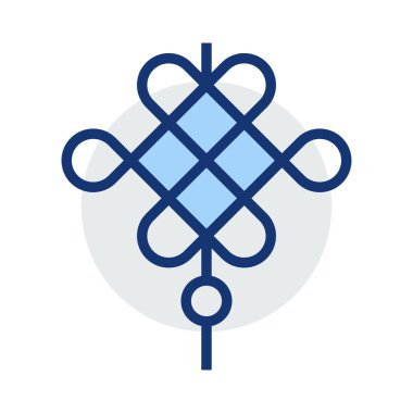 Parti dekorasyon düz stil ikonu, vektör çizim 