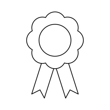 madalya düz stil ikonu, vektör çizim 