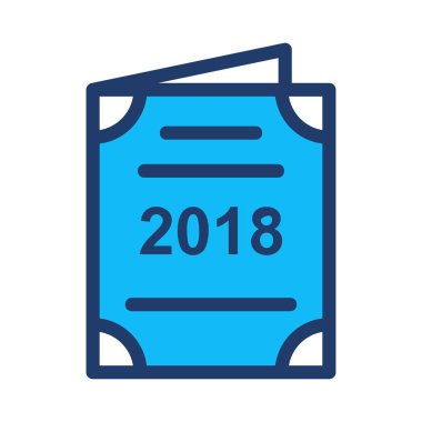 davet düz stil ikonu, vektör çizim 