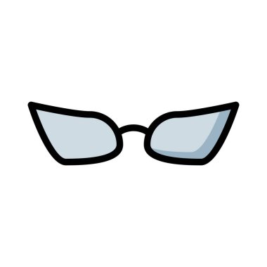 Yeni yıl karnaval maskesi düz stil ikonu, vektör çizim 