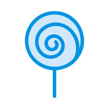 tatlı lolipop düz stil ikonu, vektör çizim 
