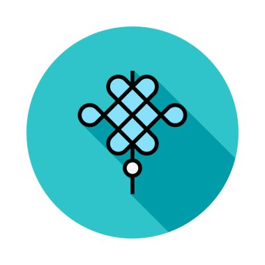 Parti dekorasyon düz stil ikonu, vektör çizim 