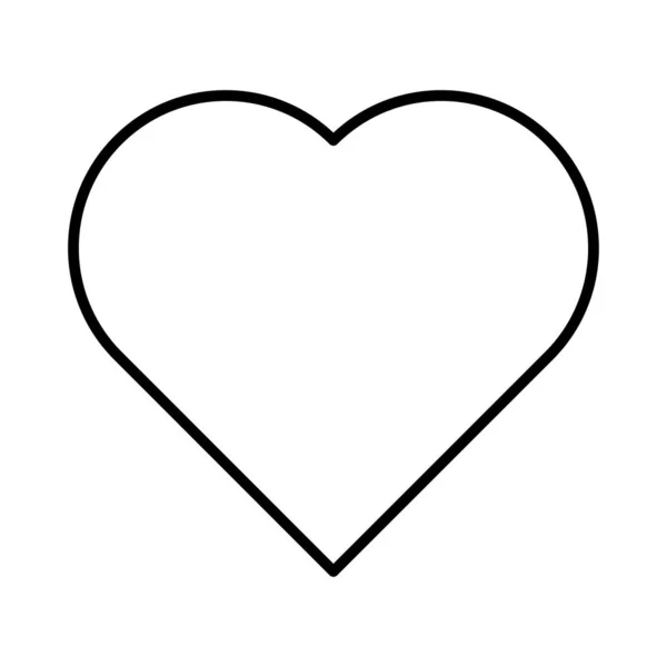 Corazón Icono Estilo Plano Ilustración Vectorial Concepto Día San Valentín — Archivo Imágenes Vectoriales