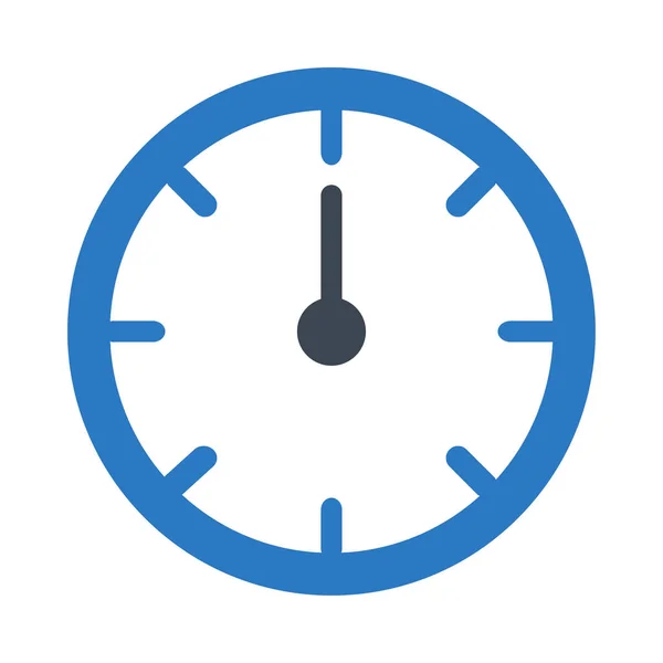 時計フラット スタイルのアイコン ベクトル イラスト — ストックベクタ