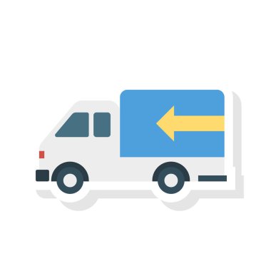 teslimat kamyonu hızlı vektör çizim 