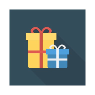 mevcut kutuları düz stil ikonu, vektör çizim