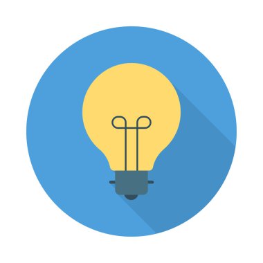 ampul ışık fikir vektör çizim 