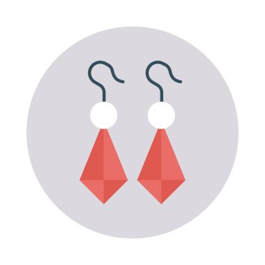 küpe mücevher inci vektör çizim 