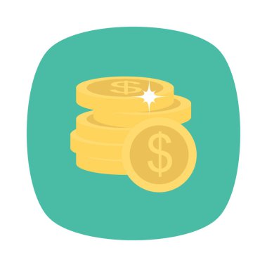 dolar sikke vektör çizim kazanç 