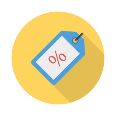 etiketi düz stil simgesi alışveriş, illüstrasyon vektör