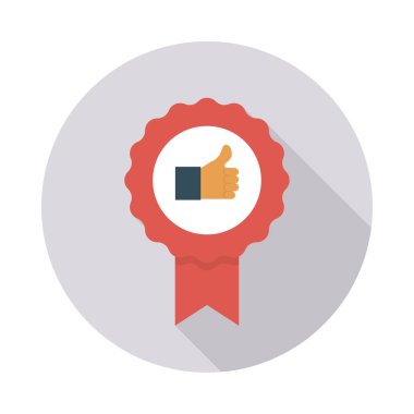 Rozetini geri bildirim madalya vektör çizim 