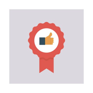 Rozetini geri bildirim madalya vektör çizim 